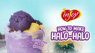 How to make Halo Halo Using Ube Milkshake | Classic Pinoy Summer Favorite