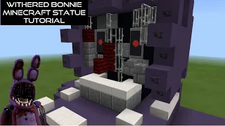 Withered Bonnie Minecraft Statue Tutorial (FNaF 2)