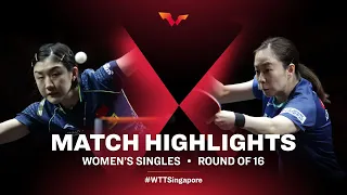 Chen Meng vs Kasumi Ishikawa | WTT Cup Finals Singapore 2021 | WS | R16