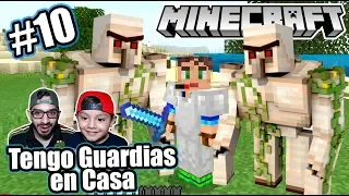 Tengo Guardias en mi Casa de Minecraft | Como hacer Golems | Juegos Karim Juega