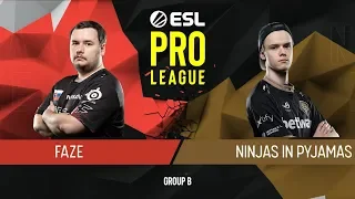 CS:GO - FaZe vs. NiP [Dust2] Map 2 - Group B - ESL Pro League Season 9 Europe