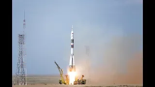 Старт корабля Союз МС-09 с Байконура 6 июня 2018 года