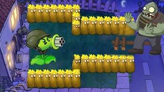 1 Gatling Pea vs 99999 Gargantuar Plants vs Zombies Minigames Zombotany 2