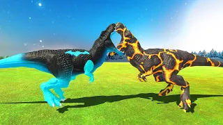 New Lava T-rex Great War All Team Batman Blue T-rex Death run - Animal Revolt Battle Simulator