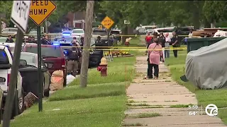 Police at scene of reported shooting in Detroit