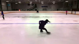 Broken leg sit spin (Level 3) - figure skating elements by Diana Nightingale