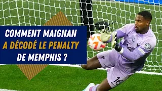 Comment Maignan a décodé le penalty de Memphis ?