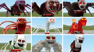 Train Monster Battle: Thomas The Train,James,Diesel,Gordon,Emily,Toby,Percy in Garry's Mod