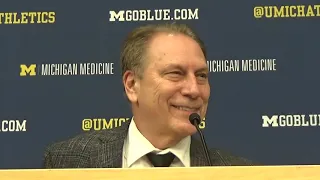 #10 MSU Coach Tom Izzo Post Win at #7 UM!