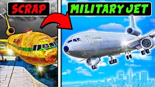 Converting ABANDONED Airplane to Military Jet in GTA 5!