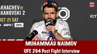 Muhammad Naimov talks possible food poisoning & not pulling out of fight  UFC 294