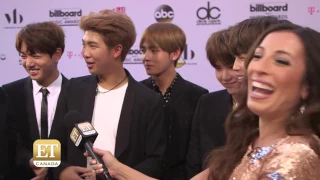 BEST BTS Interview at BBMAs ✌ "What is heartthrob?"