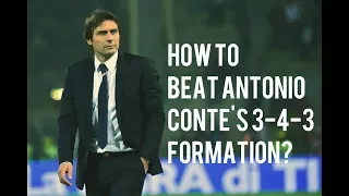 How to beat Antonio Conte's 3-4-3 formation at Chelsea?