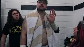 CZW: Greg Excellent blows off Jimmy Lloyd to celebrate his Cage of Death accomplishments!