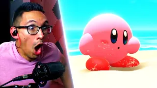 LEFT MY SEAT | Kirby and The Forgotten Land Trailer Reaction