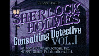 Sherlock Holmes: Consulting Detective Vol. I. [SEGA Mega CD - ICOM Sims, SEGA]. (1993). Full Play.