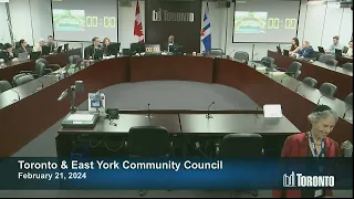 Toronto and East York Community Council - February 21, 2024