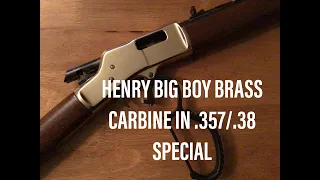 Henry Big Boy Brass Carbine .357/.38 Special Discussion With Closeup Looks