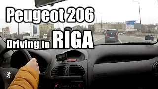 Peugeot 206 | Driving in Latvia, Riga