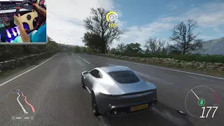 Aston Martin DB10 [2015 James Bond Edition] - Forza Horizon 4 | Arduino DIY Wheel Gameplay