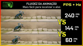 FPS e Hz nos GAMES faz diferença ? OVERWATCH 60Hz vs 144Hz vs 240Hz