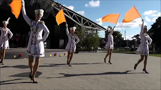 Mērsraga svētki Pūtēju orķestris Talsi Majorettes Latvia