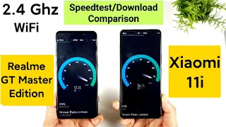 Xiaomi 11i vs Realme GT Master Edition Wifi Speedtest & Download Comparison 🔥🔥🔥