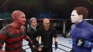 Freddy Krueger vs. Michael Myers (EA Sports UFC 3) - CPU vs. CPU - Crazy UFC 👊🤪