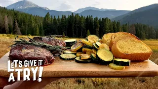 Todd Toven's Fresh Elk Steaks In the Mountains | Let's Give it a Try | Blackstone Griddle