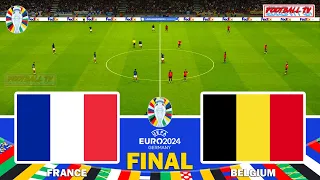 FRANCE vs BELGIUM - FINAL UEFA EURO 2024 GERMANY | FULL MATCH ALL GOALS | PES GAMEPLAY PC