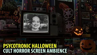 The Brain That Wouldn't Die 1962 - Full Movie, Halloween Ambience | Retro Scene, 1980s TV Room