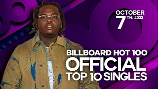 Official Top 10 Singles | Billboard Hot 100 | October 7th, 2023