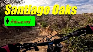Santiago Oaks Mountain Biking Advanced Trails Chutes Ridgeline, Waterfall, Hawk, Grasshopper 2022