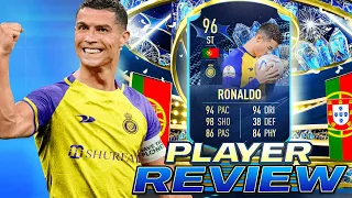 OMG!! 🏆96 TEAM OF THE SEASON MOMENTS CRISTIANO RONALDO PLAYER REVIEW - FIFA 23 ULTIMATE TEAM