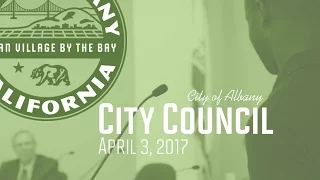 Albany City Council   - April 3, 2017