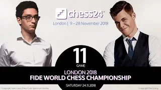 Carlsen-Caruana Game 11 - 2018 FIDE World Chess Championship
