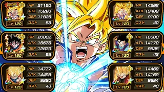 FULL PHY TYPE ONLY GOKU'S FAMILY TEAM! Dragon Ball Z Dokkan Battle