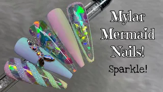 Mylar Mermaid Nails! | Nail Sugar | Madam Glam