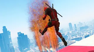 GTA 5 Epic Ragdolls And Fails #78 (Deadpool - Epic Flame Gun Ragdolls)