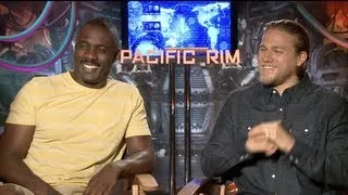 PACIFIC RIM Interviews: Charlie Hunnam, Idris Elba, Charlie Day, Ron Perlman and Guillermo del Toro