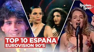 Top 10 Canciones de España en Eurovision | Años 90's