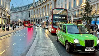 London Walk 2023 | Relaxing Night Walking tour in Central London [4K HDR]