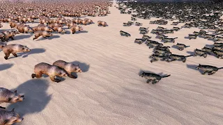 4.000 BEARS vs 16.000 WOLVES | Ultimate Epic Battle Simulator