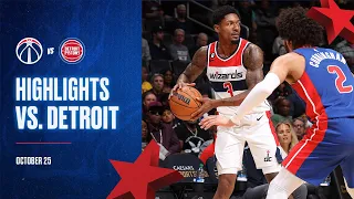 Highlights: Washington Wizards vs Detroit Pistons - 10/25/22