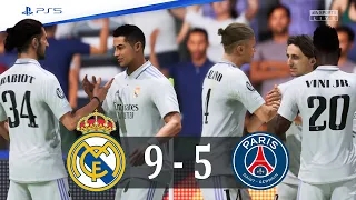 FIFA 23 - Ronaldo Messi Mbappe Haaland Vinicius  Neymar Rabiot - Real Madrid vs PSG 2023