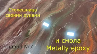 Кухонная столешница своими руками с помощью ЭПОКСИДНОЙ СМОЛЫ METALLY EPOXY. Набор №7