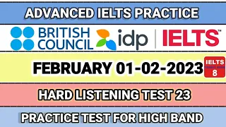 01-02-2023 IELTS listening test | Must Practice | IELTS INDIA | IDP | BRITISH COUNCIL