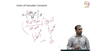 mod03lec16 - Calculation of Vanderwaal's forces between semi-infinite blocks and Hamaker constant-II