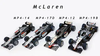 1/20 scale GP car kits : McLaren MP4-12 MP4-14 MP4-17D MP4-19B
