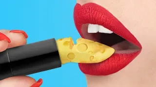 13 DIY Edible Makeup Ideas / 13 Edible Pranks!